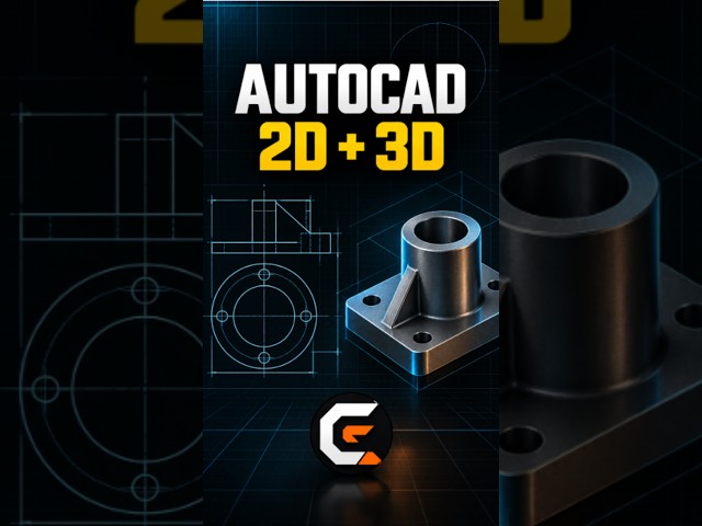 AutoCAD: 2D Part Drawing with RECTANG, CIRCLE, MIRROR & OFFSET