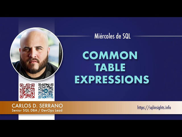 Miércoles de SQL | Common Table Expressions (CTE)