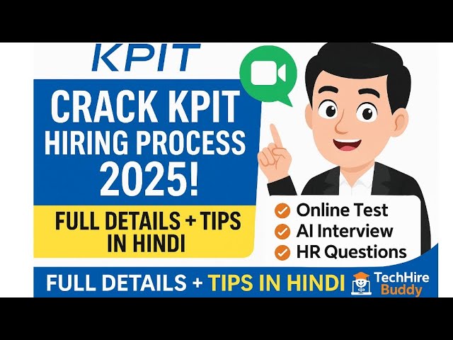 KPIT Hiring Process 2025 | 2026 batch Hiring |  Full Details |