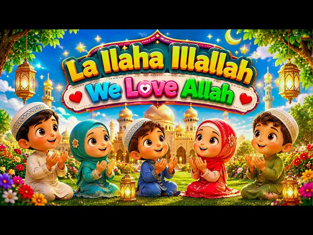 We Love Allah – Joyful Islamic Song for Kids Teaching Faith, Prayer & Kindness #muslimkids