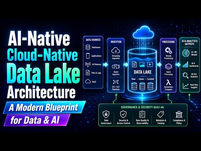 AI-Native Cloud-Native Data Lake Architecture: A Modern Blueprint for Data & AI | Uplatz