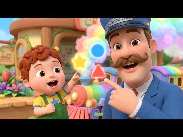 Find the Hidden Shapes to Unlock the Magical Train Ride! | Curious Cartoons