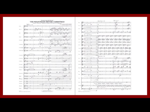 The Nightmare Before Christmas by Danny Elfman (Medley) | Arr. Michael Brown