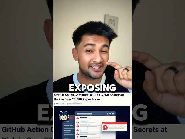 Supply Chain Attack via GitHub Action! 😳 #devsecops #github