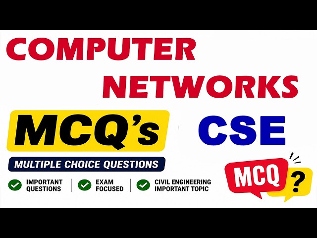 Computer networks Mcq, computer science and engineering mcq, Information technology mcq, AIDS, CN