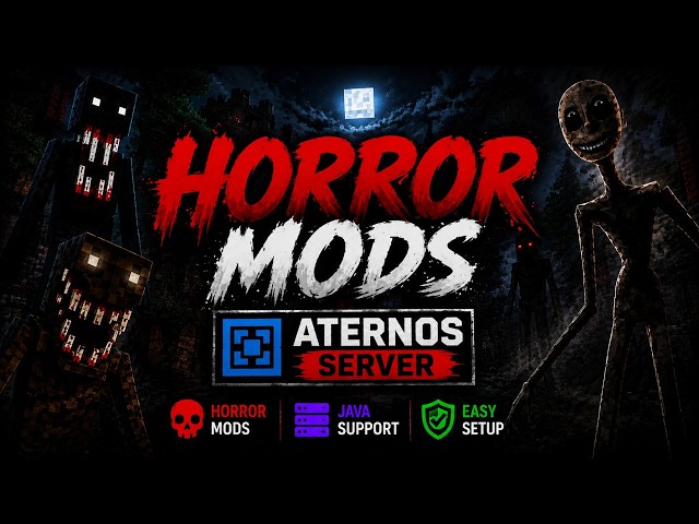 How to Make a HORROR Minecraft Server on Aternos! 👻 | Horror Mods for Java Edition
