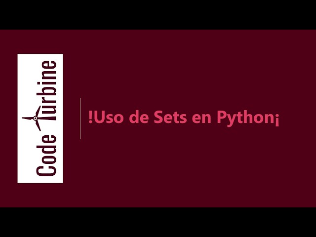 ¡Uso de Sets en Python!