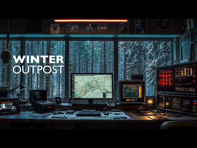 ALONE: Winter Mission Outpost 2 | Dark Ambient Focus Music 4K