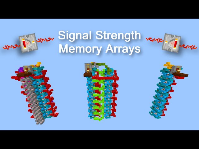 Signal Strength Memory Arrays in Minecraft