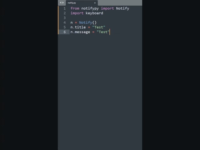 Python for Beginners: Create SIMPLE NOTIFICATION! #programming #python #coding #tutorial