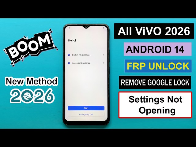 All Vivo FRP Bypass 2026 | New Security Method Without PC | Android 14
