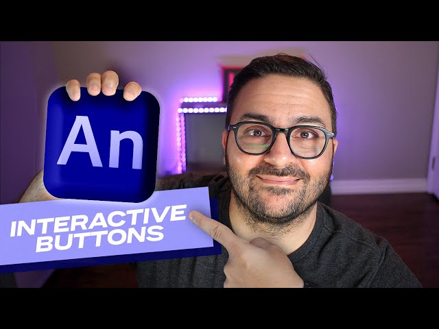 Create interactive buttons and navigation in Adobe Animate