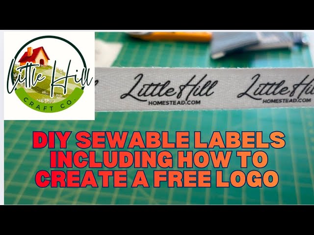 Craft Label DIY! Make a low cost sewable label for your craft products.