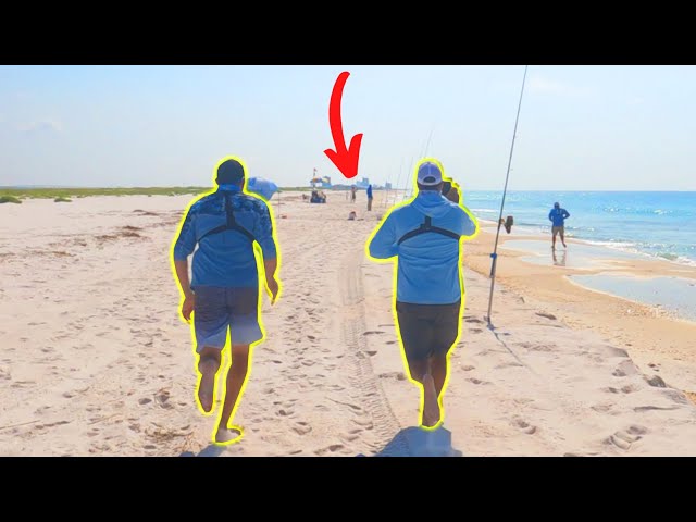 They couldn't KEEP UP!! Catching so Many Fish while Surf Fishing at the BEACH!