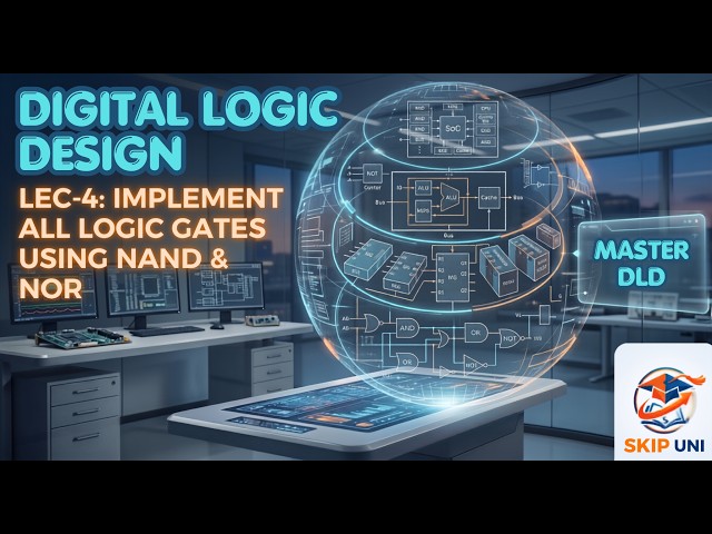 Implement All Logic Gates Using NAND & NOR | Universal Gates Explained | @SkipUNI
