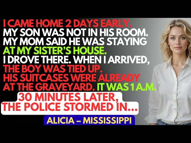 My Sister Tied Up My Son—At 1 A.M. in the Graveyard, When I Arrived, I Froze in Shock…