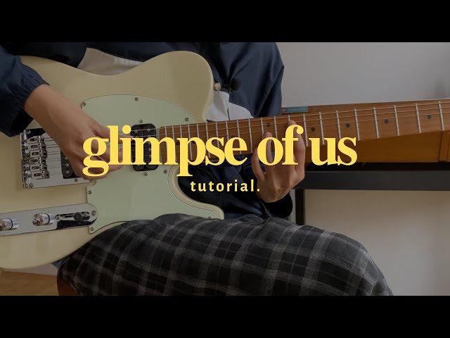 glimpse of us - joji neosoul guitar tutorial [CHORD DIAGRAM]