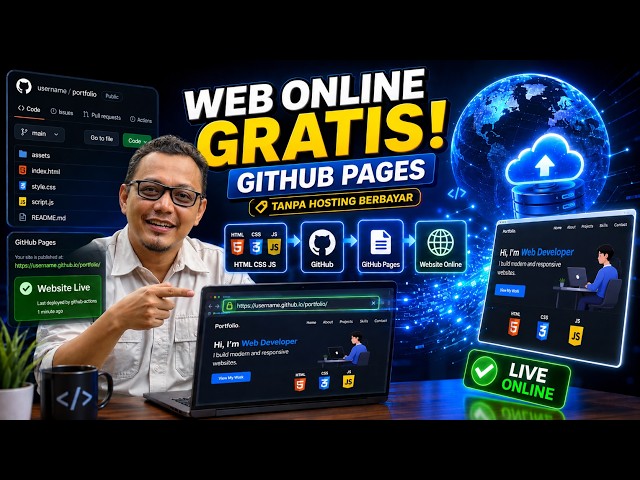 Website Langsung Online Gratis! Cara Hosting di GitHub Pages dari Nol