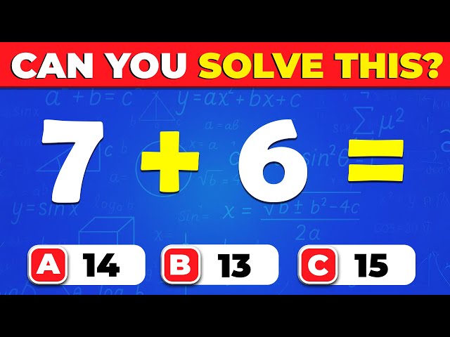 Grade 6 Math Quiz | Addition Test for Students – Can You Get a Perfect Score?