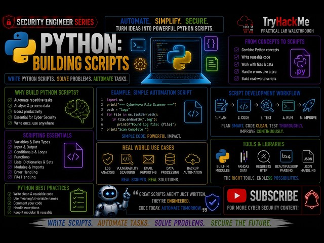 Python: Building Scripts | TryHackMe Walkthrough