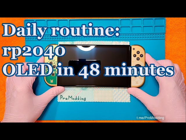 Switch OLED Kamikaze modchip installation in 48 minutes