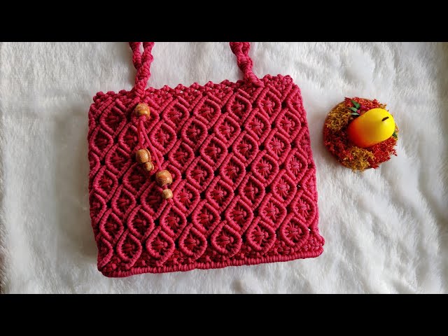 Macrame bag making tutorial | Macrame Shoulder bag | sangitas craft