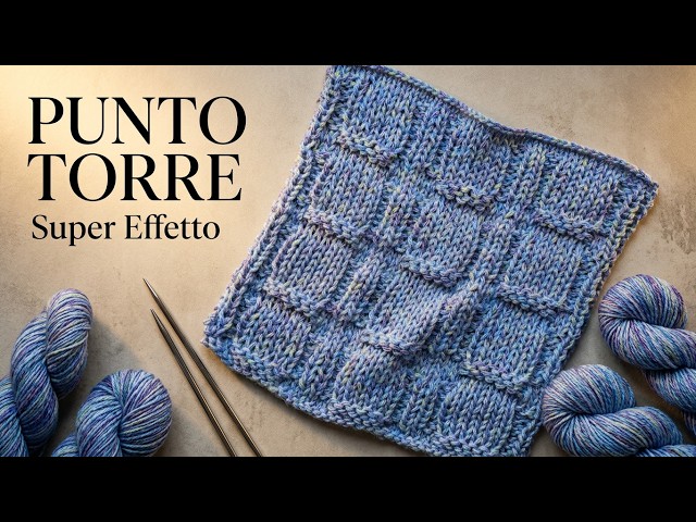 Try the TOWER knitting stitch... spectacular embossed effect! Full tutorial