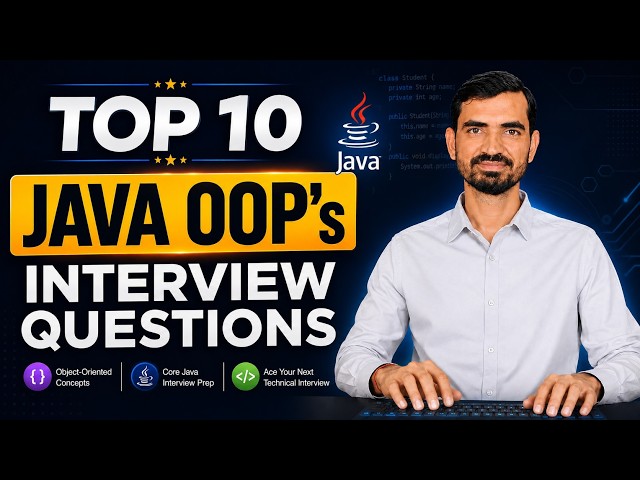 🔥 Top 10 Java OOP Interview Questions & Answers | TCS, Accenture, Cognizant, Infosys, Wipro