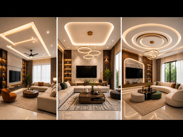 Top 200 Modern False Ceiling Designs 2026 ✨ Luxury LED Ceiling Ideas for Living Rooms