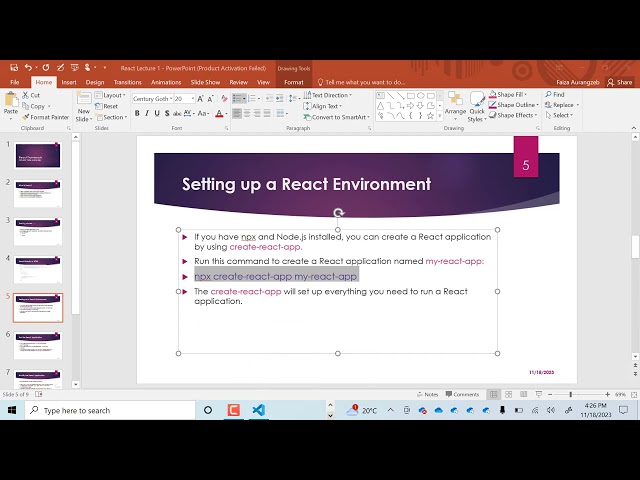React JS tutorial for Beginners Step by Step 2023|  appdata roaming npm not found, Error: ENOENT