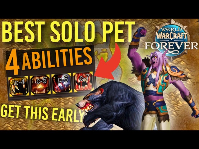TAME THIS FIRST! Full Hunter Guide & Best Solo Leveling Pet World of Warcraft Forever