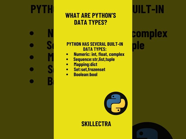 Python Data Types Explained in 6 Seconds! 🚀 #shorts