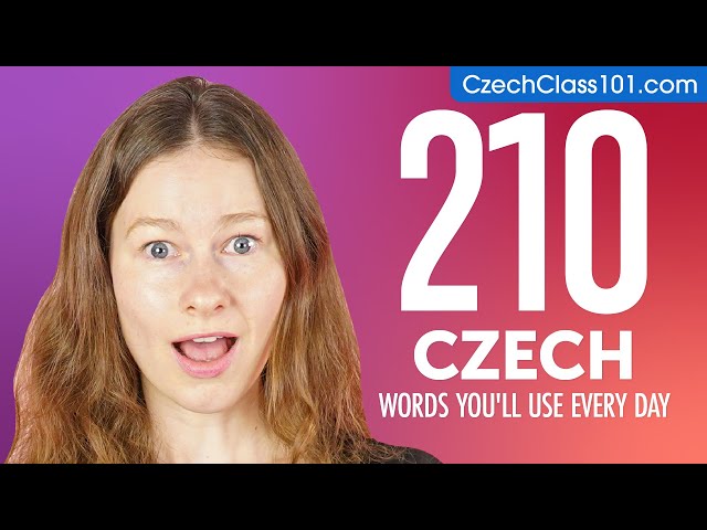 210 Czech Words You'll Use Every Day - Basic Vocabulary #61