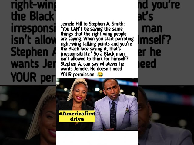Jemele Hill's Stephen A. Smith Comments Spark Debate 🇺🇸