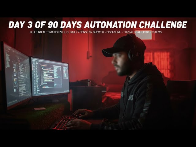 This is Day 3 of my 90 Days Automation Transformation Challenge | From zero to better — let’s begin!