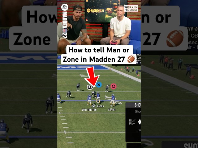 How to identify man or zone coverage in #Madden27 🤔 #nfl #madden #football #qb