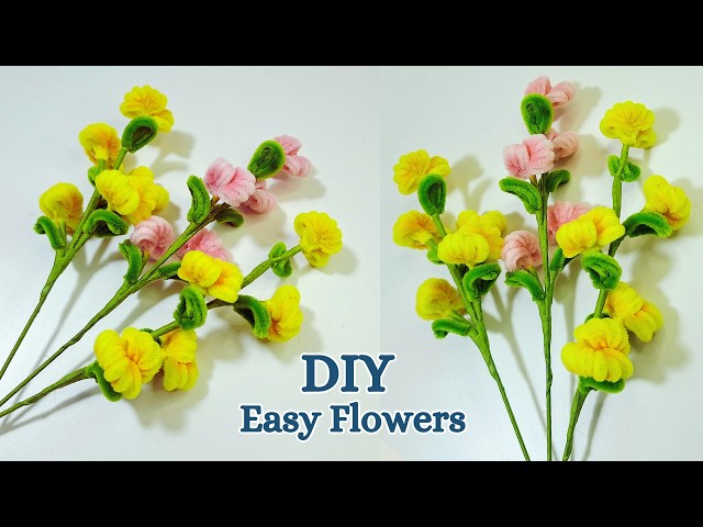 DIY an Easy Flower with Pipe Cleaners - Flower Tutorial
