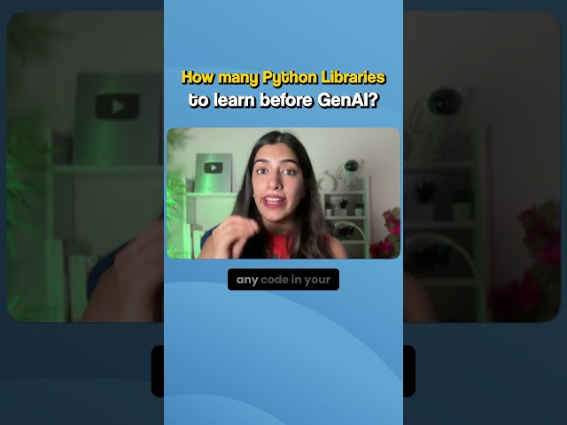 How many Python Libraries should you know before learning GenAI?