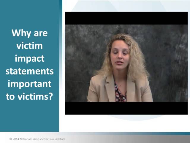 Toolkit Tutorial: Victim Impact Statements