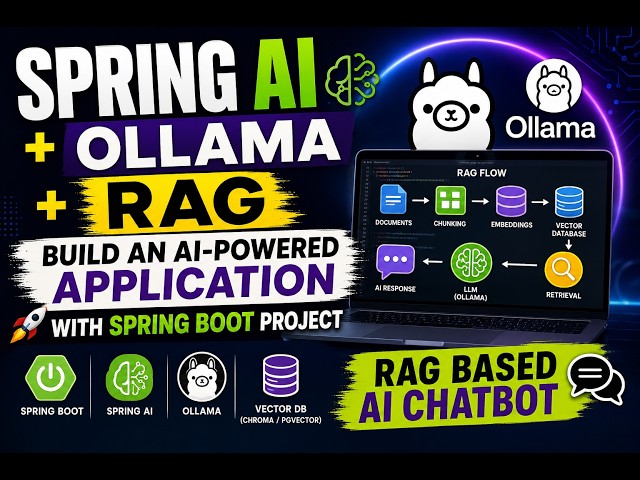 Spring AI + Ollama + RAG Project: Build an AI-Powered Application with Spring Boot