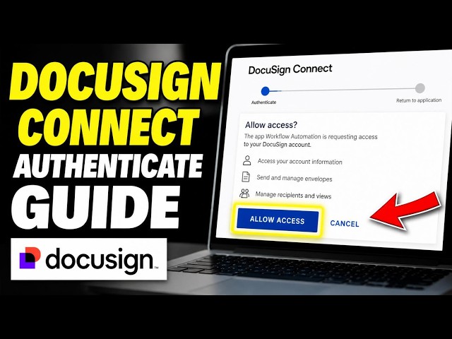 How to authenticate DocuSign Connect for signing workflow triggers - Detailed Guide