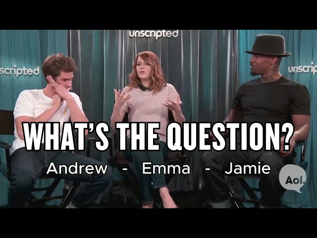 WHAT'S THE QUESTION? Andrew Garfield Emma Stone #secondconditional #imaginary #hypotheticalquestions