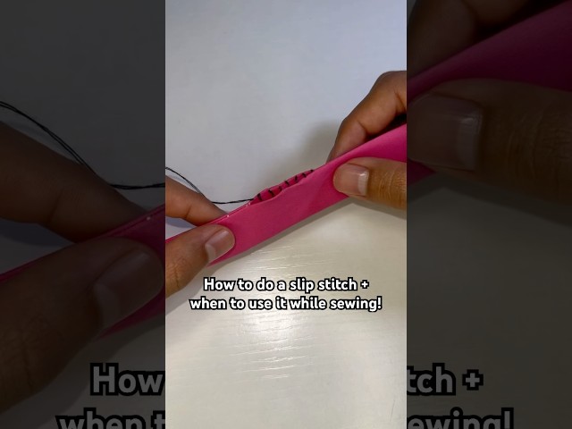 Slip stitch sewing tutorial FOR SEWING BEGINNERS! #handsewing #sewing #sewingtutorial
