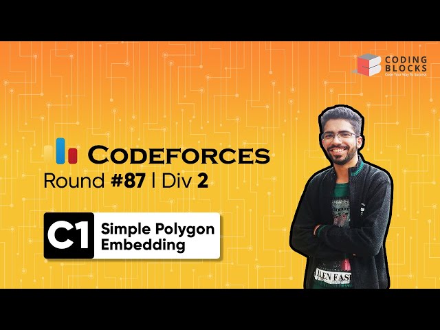 Educational Codeforces Round 87, 1354 C1. Simple Polygon Embedding | Competitive Coding