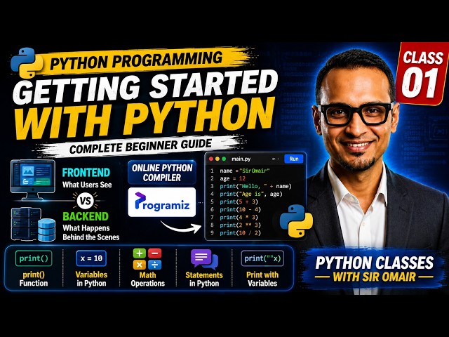 Python Programming — Class 01 | Getting Started with Python