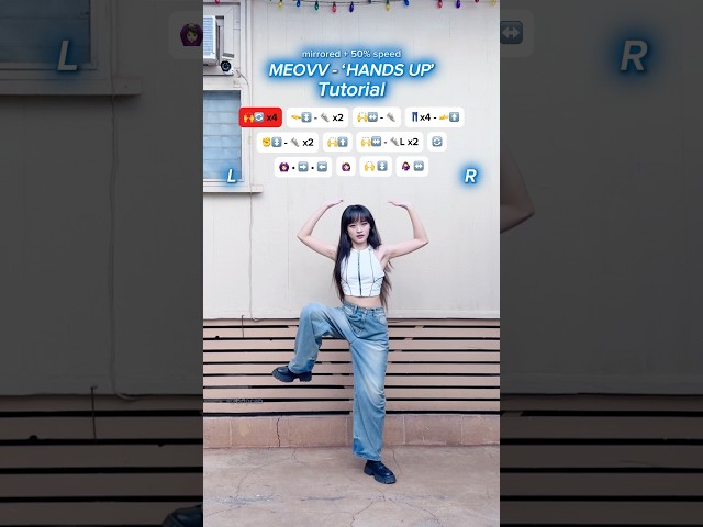 [TUTORIAL] MEOVV - ‘HANDS UP’ dance ♡ #meovv #handsup #kpopdance