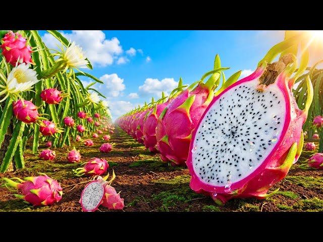 Wild Fruits Unleashed: Dragonfruit, Kiwi, Watermelon & Apple - From Seed to Superfruit (Time-Lapse)