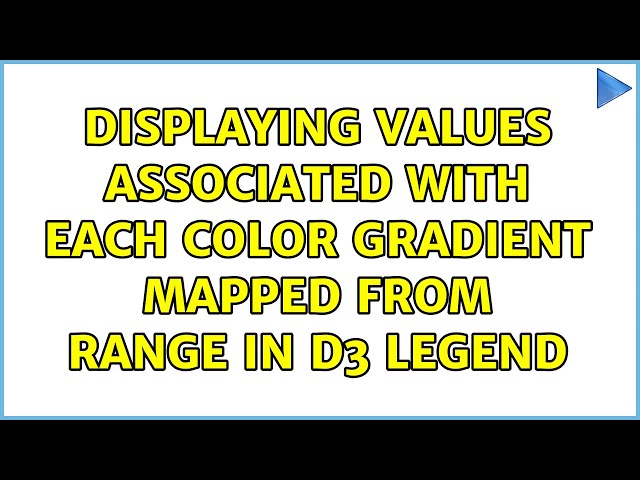 Displaying values associated with each color gradient mapped from range in D3 legend