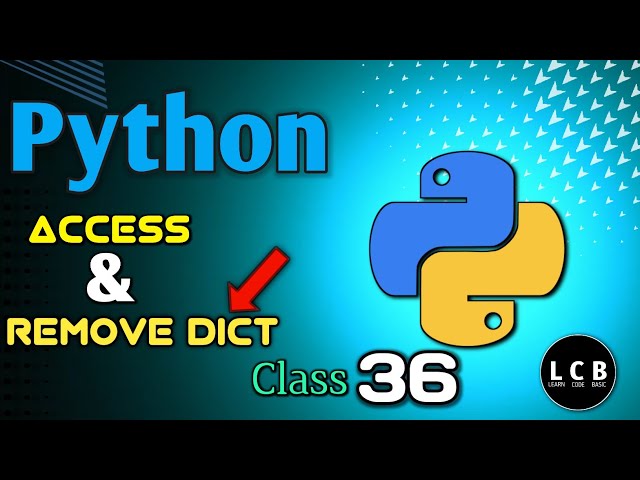 #36 Access and remove dictionary item. Bangla python course.