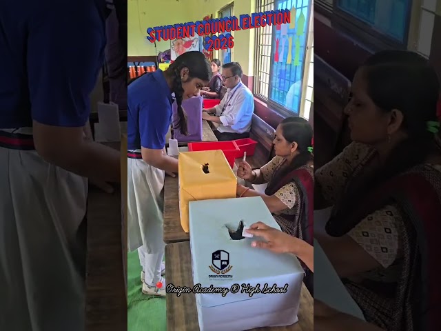 🗳️ Student Council Election 2026Successfully Completed! ✅ #school #education #students #election